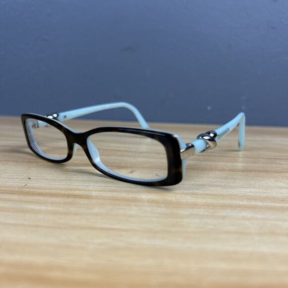 Tiffany & Co Eyeglasses Frames Only Tiffany Blue Tortoiseshell Italy 51-15-135 main image 6